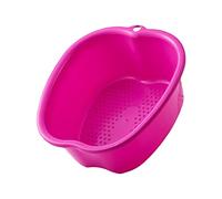 Vasca per pediluvio, grande, portatile, in plastica, per piedi e caviglie, viola, 37,3 x 33 x 15 cm