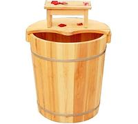 Vasca per pediluvio in legno per pediluvio, regalo per la casa, vasca da bagno in legno, pediluvio, in legno, durevole per la salute dei piedi, vasca da bagno in legno massiccio (dimensioni: 40 cm