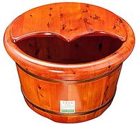 Vasca per pediluvio in legno Regalo per la casa Vasca per piedi in legno durevole Bacino per piedi con coperchio in legno massello Addensare Bacino per piedi Isolamento in legno Pediluvio Articoli per