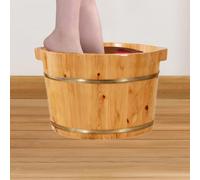 Vasca per pediluvio in legno, vasca per pediluvio profonda con sauna, bagno