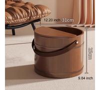 Vasca per pediluvio multiuso portatile in legno per pediluvio per sauna da