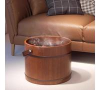 Vasca per pediluvio multiuso portatile in legno per pediluvio per sauna da