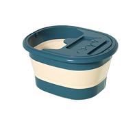 Vasca per pediluvio pieghevole per pediluvio, vasca da massaggio per pedicure, con coperchio, design salvaspazio, vasca per pediluvio, secchio per pediluvio, per massaggi