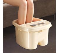 Vasca per pediluvio, vasca per pedicure con maniglia, portatile, robusta, per