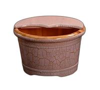 Vasca per piedi in legno, massaggiatore per pediluvio, vasca per piedi in legno, vasca per piedi in legno, pedicure, pedicure, pedicure, pediluvio, vasca spa per piedi per alleviare lo stress (colore: