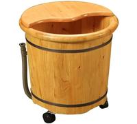 Vasca per piedi in legno per pediluvio profondo, vasca idromassaggio per uso domestico, vasca per pediluvio in legno, vasca per massaggio ai piedi, pediluvio, secchio in legno per pediluvio, spa per