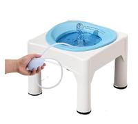 Vasca per semicupio per la Cura Post-Parto bacinella per Immersione Resistente con Scarico Manuale Bidet Universale per Sedile WC allevia emorroidi e fastidi perineali