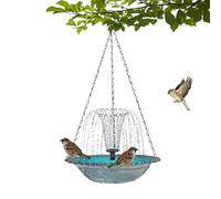 Vasca per uccelli alimentata a energia solare, doccia sospeso - Fontana solare per vasca da bagno per uccelli con pompa d'acqua,Per i all'aperto balcone cortile