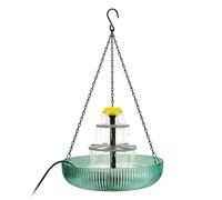 Vasca Per Uccelli Con Fontana Solare Decorativo A Cascata, 3 Livelli, Con | Fontana Con Bagno Per Uccelli Ad Alimentazione Solare Per Patio, Portico, Giardino, Balcone, Ramo D'Al