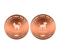 Vasca per uccelli da esterno, design resistente alle intemperie, 10 x 10 x 0,1 cm, piastra in rame per uccelli, vasca per uccelli in rame, bacino d'acqua ecologico, per alimenti per animali domestici