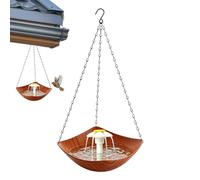 Vasca per uccelli da giardino sospendente per mangiatoia con pompa solare | Fontana per uccelli per cortile giardino giardino giardino prato albero parco fattoria