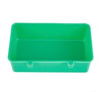 Vasca per uccelli in plastica per gabbia sospesa, design a doppio pulsante, adatta per pappagalli e parrocchetti per mangiare o fare il bagno