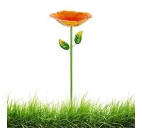 Vasca per Uccelli | Paletti Colorati in Metallo Antiruggine - Bacinella da Giardino per Esterno Mangiatoia,Cortile Giardino Terrazza Balcone E Spazi Esterni Aperti