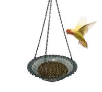 Vasca per uccelli per esterni, ciotola per acqua per uccelli, ciotola per mangiatoia, accessorio decorativo per piscina per giardino, padiglione, patio, patio, cortile, graticcio, supporto per gabbia