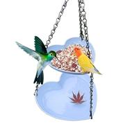 Vasca per uccelli per esterni, per uccelli per esterni, resistente alle fuoriuscite, vassoio per alimentazione per uccelli, per cortile, giardino, cortile, santuario, patio, birdwatching