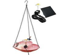 Vasca per uccelli per il giardino cascata a forma di cuore d'amore | Vasca da bagno per uccelli all'aperto con pompa dell'acqua per balcone terrazza pilastri patio giardino colibrì