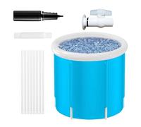 Vasca Portatile,Vasca Pieghevole Per Bagno Freddo - Grande Cestino Impermeabile Vasca Per Giardino Campeggio Viaggi Famiglia Terrazza Bagno