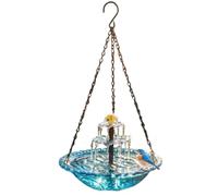 Vasca solare per uccelli - da bagno a , bacino d'acqua alimentato dal sole con circolazione del flusso delicato per ritiri nel patio, habitat in cortile, accento del cortile anteriore e