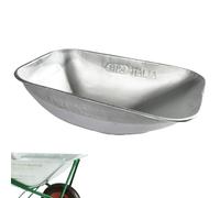 Vasca Zincata per Carriola in Ferro 75 Litri - Ricambio Contenitore in Metallo per Muratore ed Edilizia universale