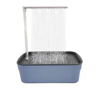 vascadabagnoautomatica Parrot - vascadabagnoelettrica con fontana USB, vascadabagnoper toelettatura con gabbia in ABS 31,5x21,5x34 cm, pulizia a spruzzo con per | Parrocchet