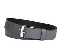 Vascavi Cintura in vera pelle, larghezza 3 cm e spessore circa 0,25 cm, cintura in jeans, made in Germany, grigio., Medium