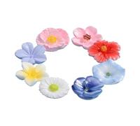 Vasche da per il giardino, set di 8 vasi galleggianti in resina, abbeveratoio per per giardino, per esterni, cortile, laghetto, fiume e acquatico
