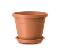 Vasche per fiori Poetic per interni ed esterni, Ø 20 cm, compresi sottobicchieri, terracotta, City, 517595