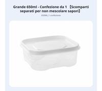 Vaschetta a Scomparti per alo'internogel e atore Saivaspazio per Frigorifero,