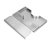 Vaschetta antigoccia in acciaio inox, con coperchio rimovibile, per tre colonne