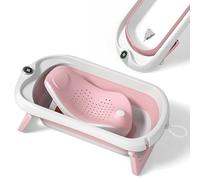 Vaschetta Bagnetto Neonato Pieghevole - Vaschetta Bagnetto Bambini 1-3 Anni Con Sedia Da Bagno - Vaschetta Bagno Neonato Con Termometro - Supporto Bagnetto Neonato - Regalo Per La Nascita Bambino