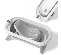 Vaschetta Bagnetto Neonato Pieghevole - Vaschetta Bagnetto Bambini 1-3 Anni Con Sedia Da Bagno - Vaschetta Bagno Neonato Con Termometro - Supporto Bagnetto Neonato - Regalo Per La Nascita Bambino