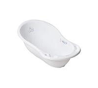 Vaschetta bagnetto per bambini con scarico e termometro decorato con coniglietti