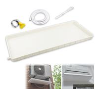 Vaschetta con Tubo Raccogli Condensa Climatizzatore, Vaschetta di Raccolta della Condensa in Plastica, unità Interna/Esterna per Condizionatore D'ari(1-2P-200cm Hose)