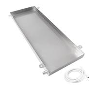 Vaschetta Condensa Aria Condizionata in Acciaio Inossidabile Robusta Vaschetta di Drenaggio for Uso Esterno e Raccolta Acqua Condensa(80x10cm(32x4in))