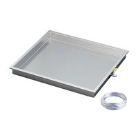 Vaschetta Condensa Condizionatore, Raccogli Condensa in Acciaio Inox 201, Vaschette Raccogli-gocce per Sottoauto, Vaschette di Scarico per Scaldabagno(125x65x8cm/49x26x3in)