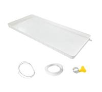Vaschetta Condensa CondizionatoreRaccogli Condensa, Vasca in Plastica, Plastica PP5, per Aria Condizionata Interna ed Esterna(80x32.5x3cm/31.5x12.8x1.2in)