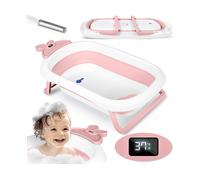 VASCHETTA DA BAGNO PER NEONATI RICOKIDS pieghevole in silicone con termometro LCD