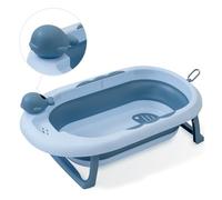 Vaschetta da Bagno Pieghevole per Bambini con sensore di temperatura en blu