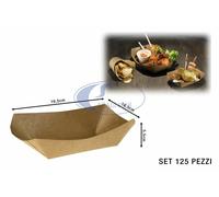 VASCHETTA DA FRITTI KRAFT/PE AVANA SET 125 PZ. CM.19,5X16,5X5,5h