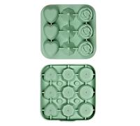 Vaschetta Del Ghiaccio Con Coperchio,9 Scomparti facile rilascio - Stampo per Cubetti di Ghiaccio,Per Whiskey, Cocktail, Bibite, Succhi, Limonata, Yogurt, Festa, Piscina, Cucina, Vita Quotidiana, Picn