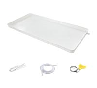 Vaschetta di Drenaggio AC, Leccarda AC, Semplice e Bello, Robusto e Durevole, con Kit di Scarico, per Sistemi di Pompe di Calore per Condizionatori d'Aria Split Interni/Esterni(Small)