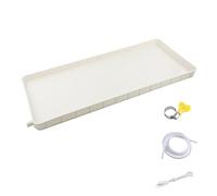 Vaschetta di Raccolta Condensa per Condizionatori, 1-2P Vaschetta Condensa Condizionatore con Tubo di Scarico, Raccogli Condensa in PP5(With 1000 cm hose)