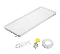 Vaschetta di Raccolta Della Condensa Vassoio Raccogligocce in Plastica, Vaschetta Raccogligocce Universale per Condizionatore D'aria con Tubo di Scarico, Unità Interna/esterna per Condizionatore D'ari