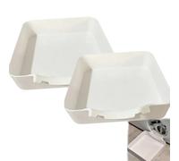 Vaschetta For La Raccolta Dell'acqua Antigoccia Con Rondella Stampata | Salvaspazio con superficie liscia for una pulizia senza sforzo, pratico for proprietari di case, proprietari(A-2pcs)