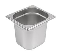 Vaschetta Gastronorm 1/6-1,9 L 17,6X16,2X15 Cm Argento Acciaio Inox - 1 Unità
