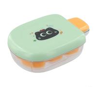 Vaschetta Ghiaccio per mini in Silicone Riutilizzabile Compatta(Green) | Silicone riutilizzabile, design compatto, fits frigo per piccolo, cubetti uniformi, per ideale feste
