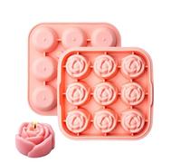 Vaschetta Ghiaccio Rosa Stampo Per Vino Freddo A 9 Scomparti