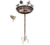 Vaschetta in Metallo per,Stazione di Abbeveraggio in Metallo per con Altezza 85 cm,con e Bacinella per Bagno degli | Adatto a e in Giardino Cortile Fattoria e Patio