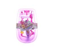 Vaschetta in plastica per bambole con accessori (39 × 24,5 × 8 cm)