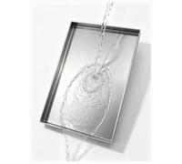 Vaschetta inox 304 per climatizzatori, raccolta condensa, 0,8/1,0 mm | Struttura completamente saldata, più misure per la raccolta dei liquidi e l’uso in officina(0.8mm,50x50cm/19.69x19.69in)